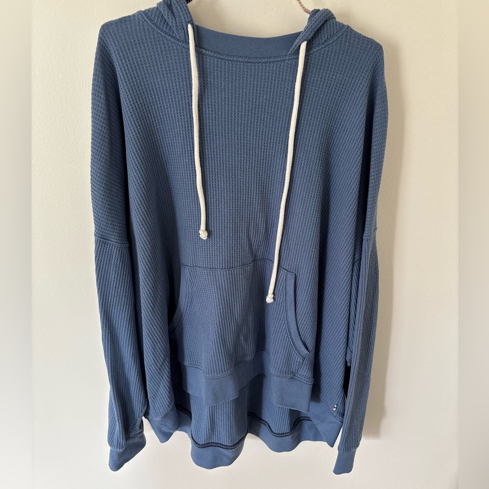 Aerie blue waffle hoodie women’s XL